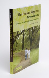 <p>The Human Right to a Green Future, a new book by Richard Hiskes. Photo by Peter Morenus  </p>