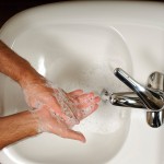 <p>Hand washing can help prevent an outbreak of flu. Photo by Peter Morenus</p>