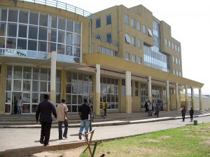 <p>Addis Ababa University. Although there has been considerable construction of new buildings at many Ethiopian universities, recruitment and retention of faculty members remains a major challenge. Photo by Michael Accorsi</p>
