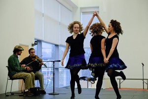 <p>Members of the Celtic American Cultural Society perform a step dance.</p>