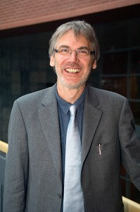 <p>Johann Peter Gogarten, Board of Trustees Distinguished Professor of Molecular and Cell Biology. Photo by Daniel Buttrey</p>
