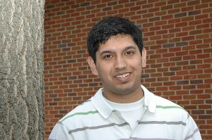 <p>Syed Rizvi, a senior majoring in physiology and neurobiology. Photo by Margaret Malmborg</p>