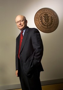 <p>A portrait of Jack Rowe, former chair of the Board of Trustees. Photo by Paul Horton</p>