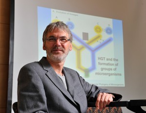 <p>Johann Gogarten, professor of Molecular & Cell Biology. Photo by Peter Morenus</p>