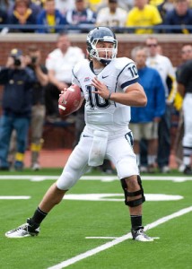 <p>UConn quarterback Zach Frazer. Photo by Steve Slade</p>