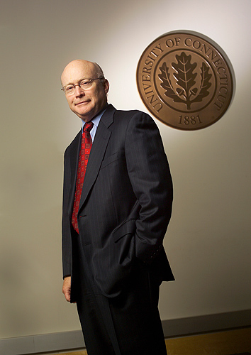 Dr. John W. Rowe, chairman of the Board of Trustees 2003-2009. (Paul Horton for UConn)