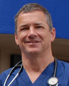 <p>Dr. Robert Fuller, head of emergency medicine at the Health Center, is a volunteer with the International Medical Corp. Photo provided by the UConn Health Center</p>