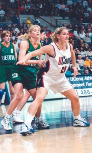 <p>Stacy Hansmeyer in her playing days. Photo provided by the UConn Division of Athletics</p>