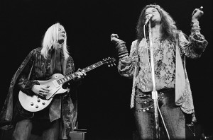 <p>Johnny Winter and Janis Joplin. Photo by Steve Banks</p>