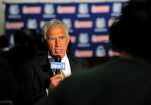 <p>Paul Pasqualoni speaks at a press conference held at the Burton Family Football Complex to announce his appointment as the head football coach. Photo by Peter Morenus  </p>