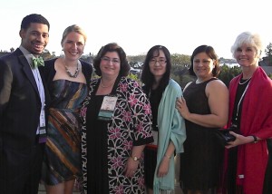 Marcus Moss, Laura Huling, Dr. Ruth Goldblatt, Devra Dang, Dr. Kenia Mansilla, and Petra Clark-Dufner at the GIES award ceremony in San Diego for the 2011 American Dental Education Associationâs Annual Session on March 14, 2011. (Dr. Kenia Mansilla)
