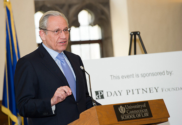 <p>2011 Day Pitney Visiting Scholar Lecture featuring Journalist and Author Bob Woodward. Photo by Spencer A. Sloan</p>