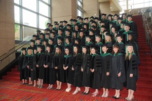 The UConn School of Medicine Class of 2011 on May 15, 2011. (John Atashian Photography for UConn Health Center)