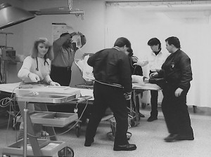 Early days in the UConn Health Center ER. (UConn Health Center Archive)