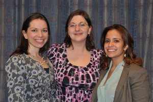 Noyce Scholars from left, Megan Hurley, Maureen Ringrose, and Lorna Carrasquillo.