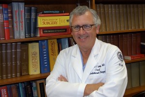 Stephen J. Lahey, M.D., Chief of Cardiothoracic Surgery. (Tina Encarnacion/UConn Health Center Photo)