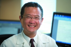 Dr. Bruce Liang, director of the Pat and Jim Calhoun Cardiology Center, chief of the division of cardiology, and interim dean of the School of Medicine. (Lanny Nagler for UConn Health Center)