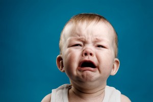 A nine-month-old baby crying. (iStock image)