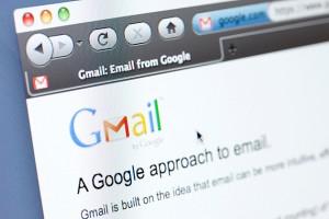 Gmail Webpage. The Google based mail website seen in a Firefox web browser
