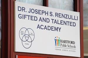 The Renzulli Academy, based on principles of gifted education, is a partnership between UConn's Neag School of Education and the Hartford Public Schools. (Peter Morenus/UConn Photo)