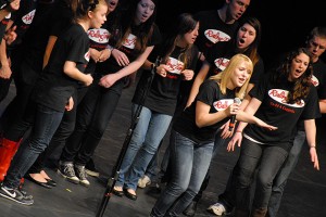 The Rolling Tones sing at the Fall 2011 Showcase held in Jorgensen. (Ariel Dowski '14 (CLAS)/UConn Photo)