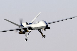 An unmanned aerial vehicle, commonly known as a drone. (Wikipedia.org)