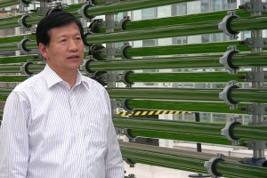 Gan and his ENN research team’s development of technologies that process algae into clean-burning biodiesel fuels are gaining international attention.
