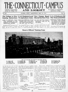 Student newspaper digitized cover from May 30, 1917.