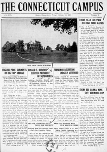 Student newspaper digitized cover from October 4, 1923.