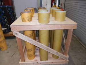 FRP Tubes and Sonotube in the casting form ready for the cage to be inserted and concrete to be poured. (Courtesy of the School of Engineering)