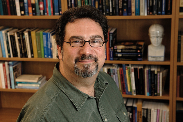 John Salamone, professor of psychology, at his office. (Peter Morenus/UConn Photo)