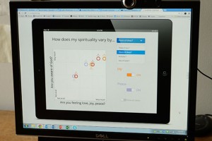 The website Soupulse.org is designed to work as well on a smartphone or tablet as on a desktop computer. (Peter Morenus/UConn Photo)