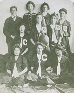 The first women's basketball team.