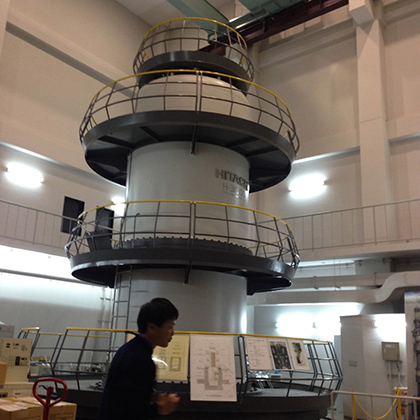 The ultra-high voltage electron microscope at Osaka University. (Photo courtesy of Anson Ma)