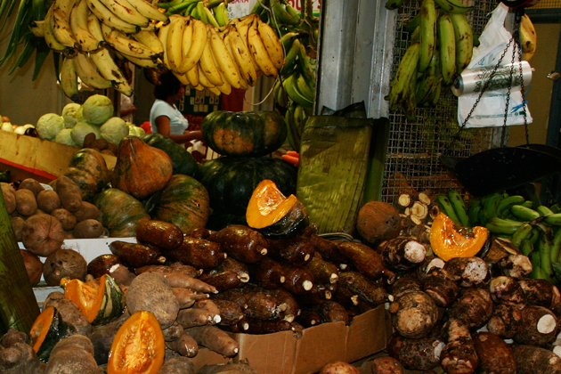 A selection of viandas in a Puerto Rican market. (David Taylor Photo)