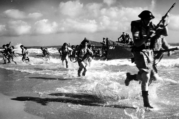 The Allied invasion of Normandy, widely considered the turning point of World War II, took place in 1944. (historylink101.com image)