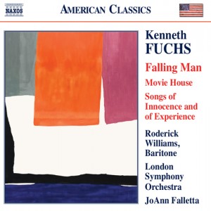 Cover of Kenneth Fuch's new CD, "Falling Man" with Helen Frankenthaler's painting "The Human Edge" on the cover.