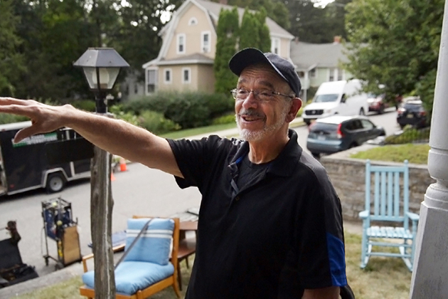 Wally Lamb served as executive producer of a forthcoming feature-length film based on his novel Wishin’ and Hopin’, which was filmed locally in Willimantic, Jewett City, and Norwich. (Angelina Reyes/UConn Photo)