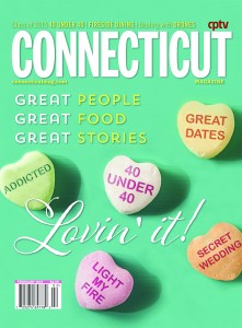 Connecticut Magazine, February 2015 edition. (Cover design by Stacey Shea, Connecticut Magazine senior designer)