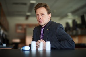 C. Michael White, professor and head of the Department of Pharmacy Practice (Peter Morenus/UConn Photo)