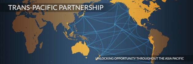A banner for the Trans-Pacific Partnership from the Office of the U.S. Trade Representative website.