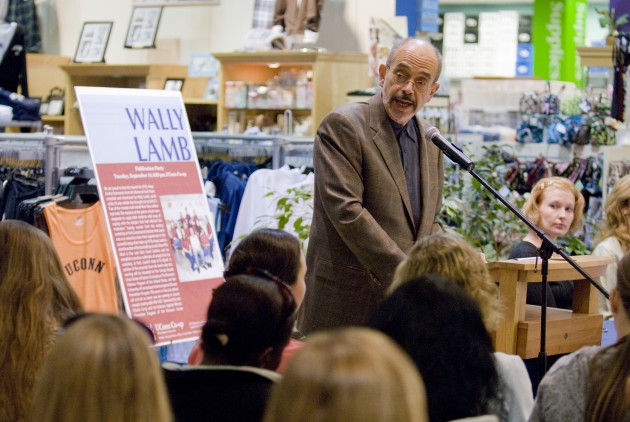 Wally Lamb speaks about his book, 'I’ll Fly Away: Further Testimonies from the Women of York Prison,' at the UConn Co-op. 2007 Peter Morenus