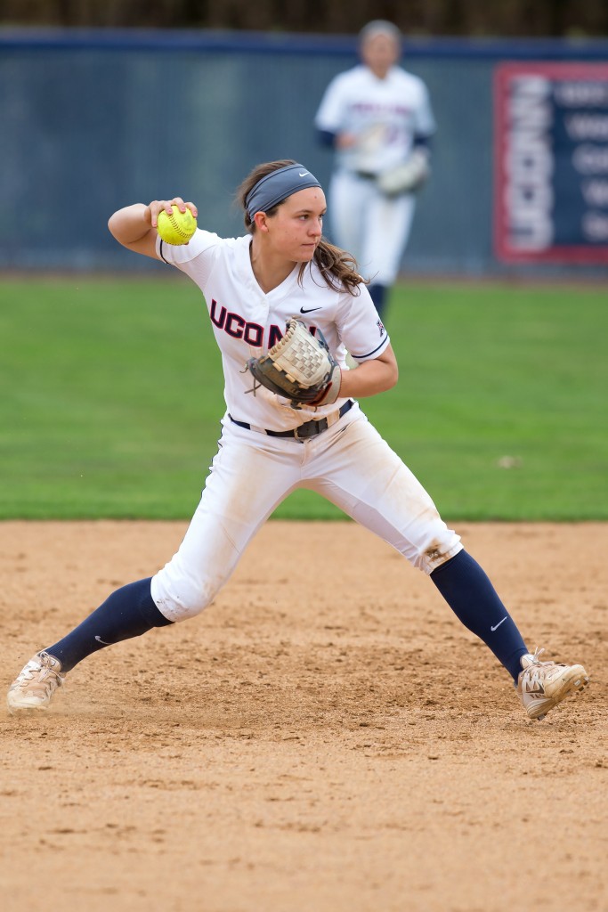 Softball player Lexi Gifford, a senior from Natick, Mass. (Stephen Slade '89 (SFA) for UConn)