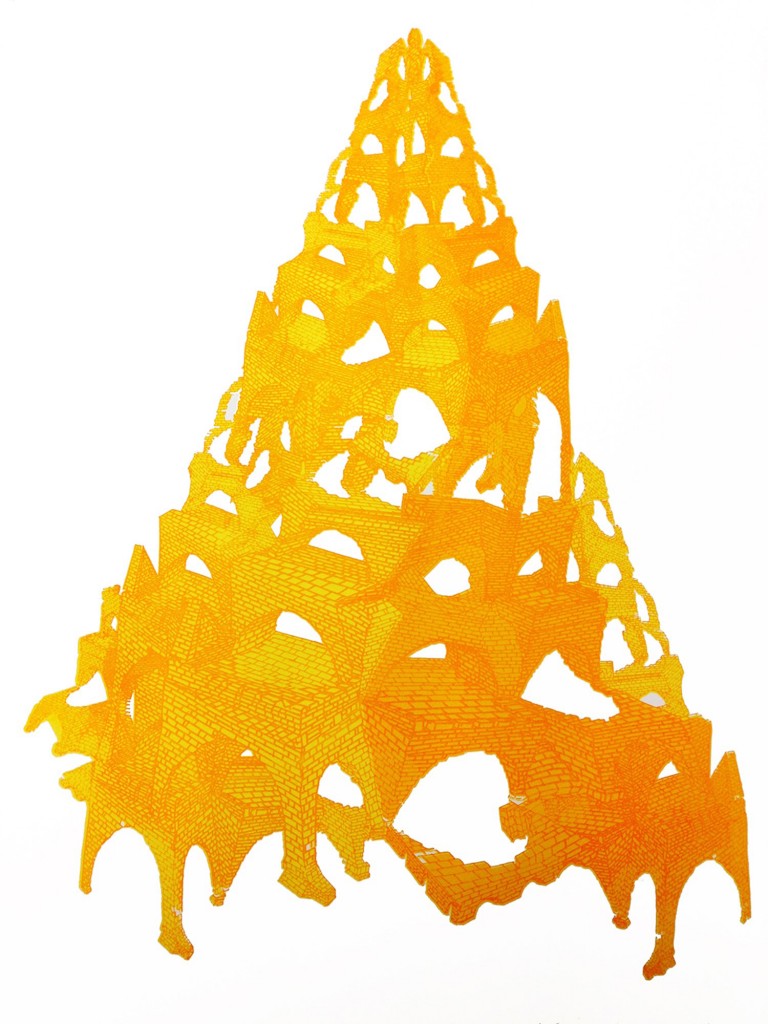 Cheese Tower, 2014 - Screenprint (Courtesy of John O'Donnell)