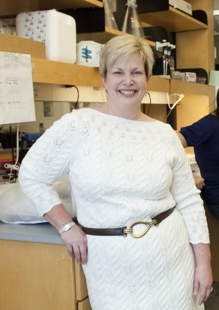 Professor of molecular and cell biology Carolyn Teschke. (Daniel Buttrey/UConn Photo)