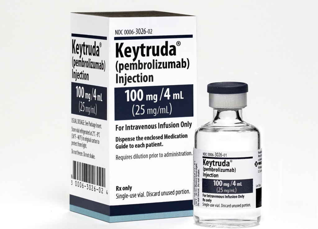 Keytruda is an immunotherapy drug that the Carole and Ray Neag Comprehensive Cancer Center at UConn Health is using to help some patients successfully fight advanced melanoma. (Photo Credit: Merck)