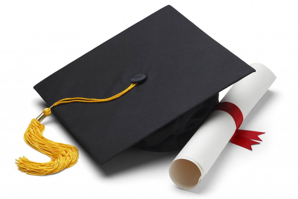 Graduation cap with a yellow tassel denoting the LLM degree. The new LLM degree at UConn Law will be the only one in New England with a focus on policy and global intellectual property law. (123RF.com Photo)