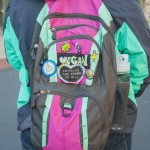 Student backpacks on Dec. 3, 2015. (Sean Flynn/UConn Photo)