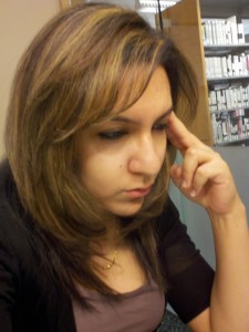 2009: Second-year medical student Mona Shahriari studies in the UConn Health Library. (Photo submitted by Mona Shahriari)
