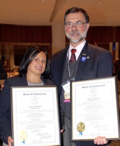 Maritza Bond and Dr. Bruce Gould